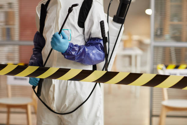 Professional Biohazard Cleanup technician working in Rootstown, OH